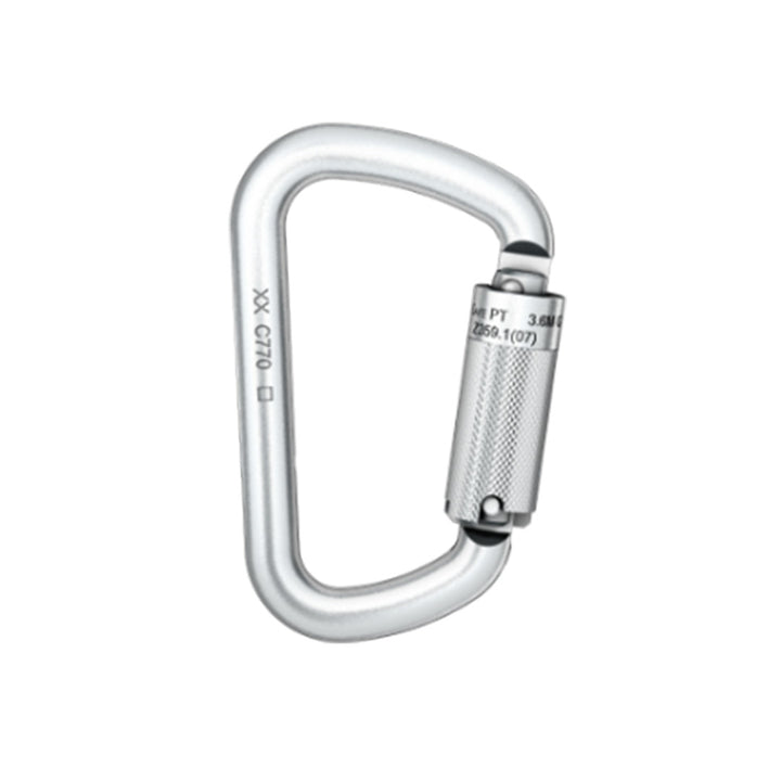 C777 Chrome Locksafe Steel Carabiner, ANSI